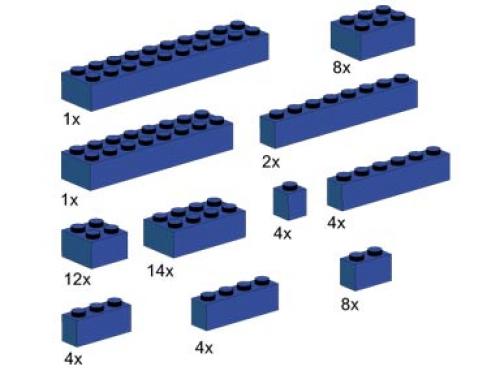 LEGO Assorted Blue Bricks (10009)