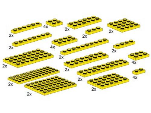 LEGO Assorted Yellow Plates (10012)