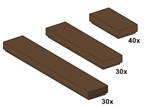 LEGO Brown Tiles (10046)