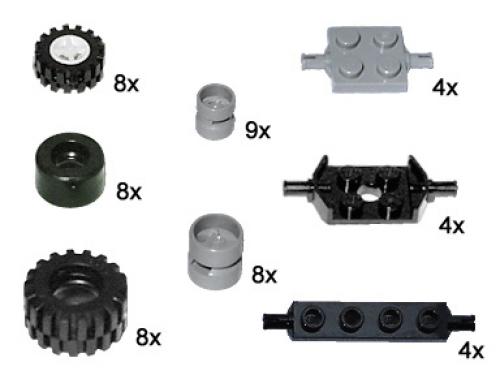 LEGO Small Wheels and Axles (10048)