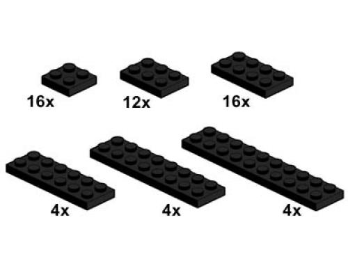 LEGO Black Plates 2 x n (10057)