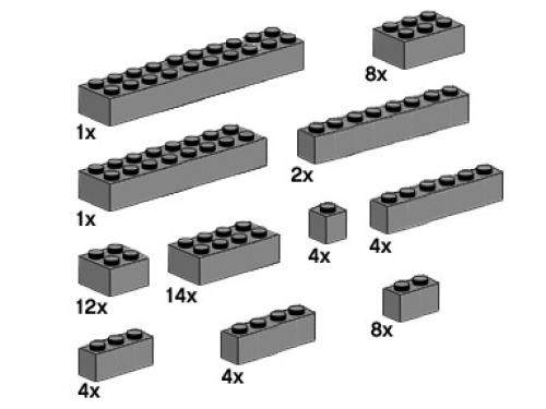 LEGO Assorted Dark Gray Bricks (10146)