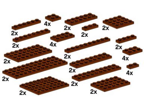 LEGO Assorted Brown Plates (10150)