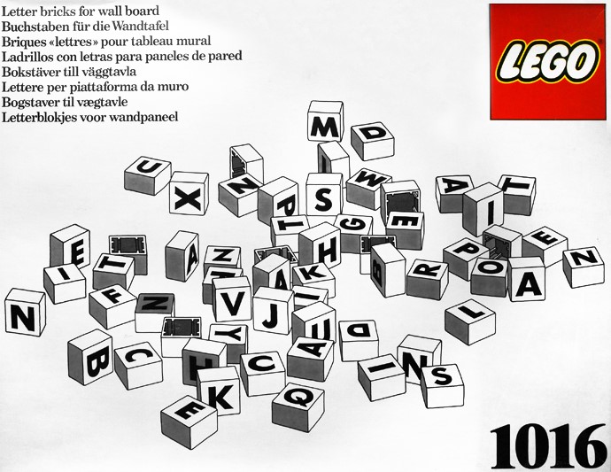 LEGO Letter Bricks for Wall Board (1016)