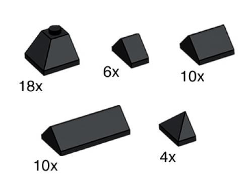 LEGO Black Ridge Roof Tiles (10160)