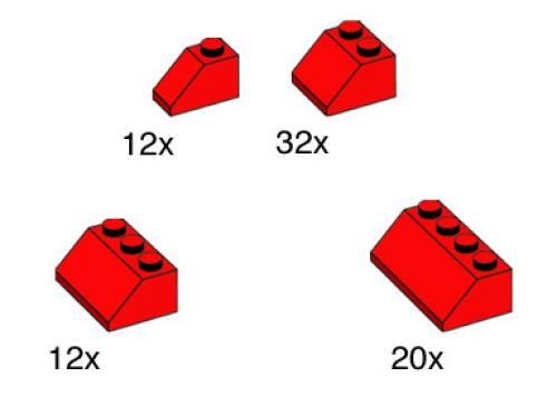 LEGO Red Roof Tiles (10163)