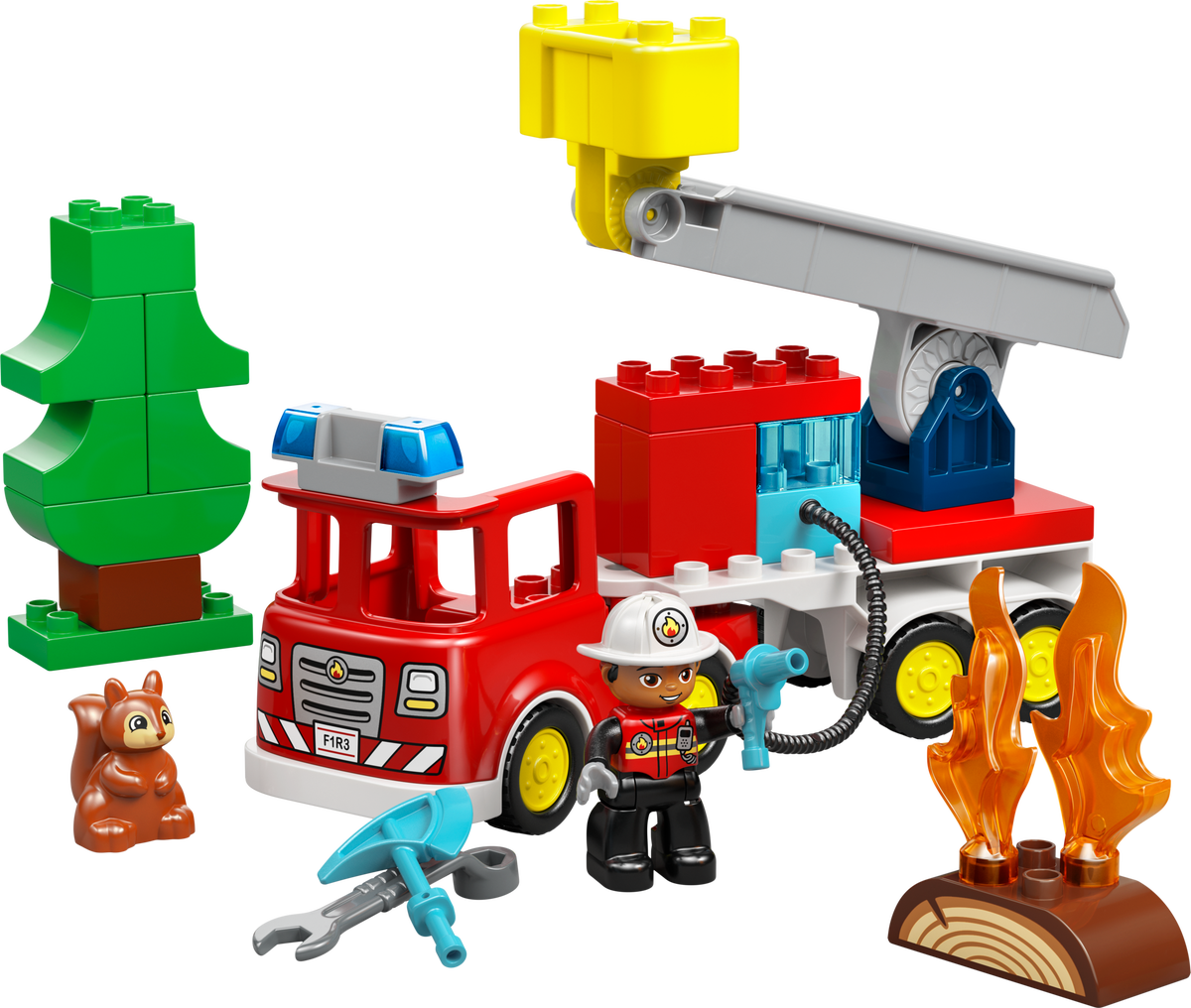 LEGO Camión de Bomberos con Manguera y Bomberos (10473)