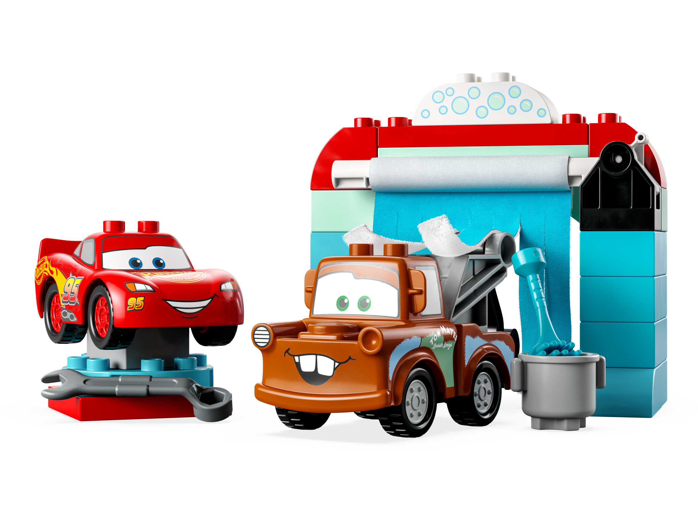 LEGO Diversión en el Autolavado con Rayo McQueen y Mate (10996)