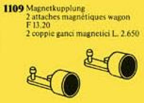 LEGO Magnetic Couplings for Railway Car (1109)