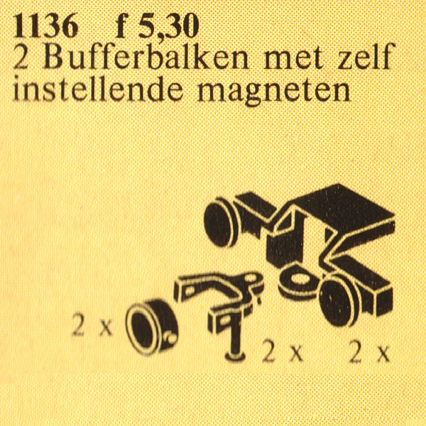 LEGO Buffers, Magnetic Couplers (1136)