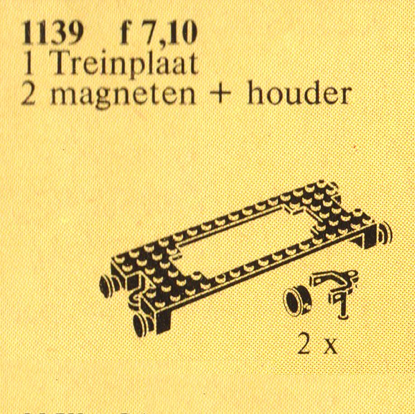 LEGO Motor-Mount Plate with Magnetic Couplers (1139)