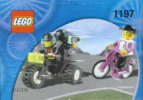 LEGO Telekom Race Cyclist and Television Motorbike (1197)