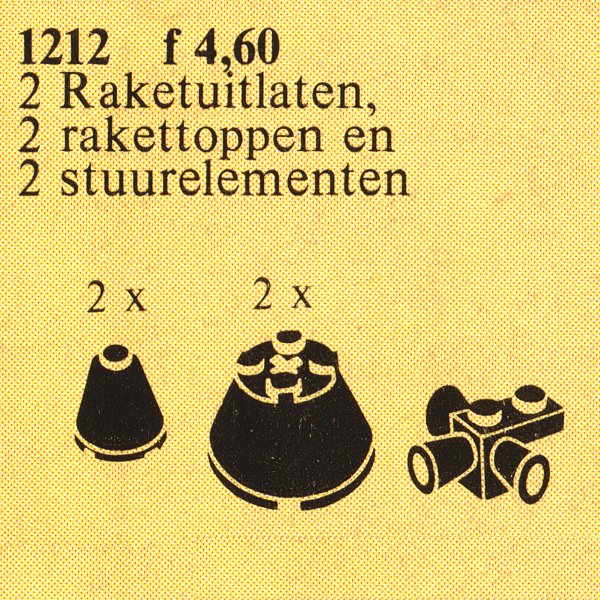 LEGO Rocket Tops, Black (1212)