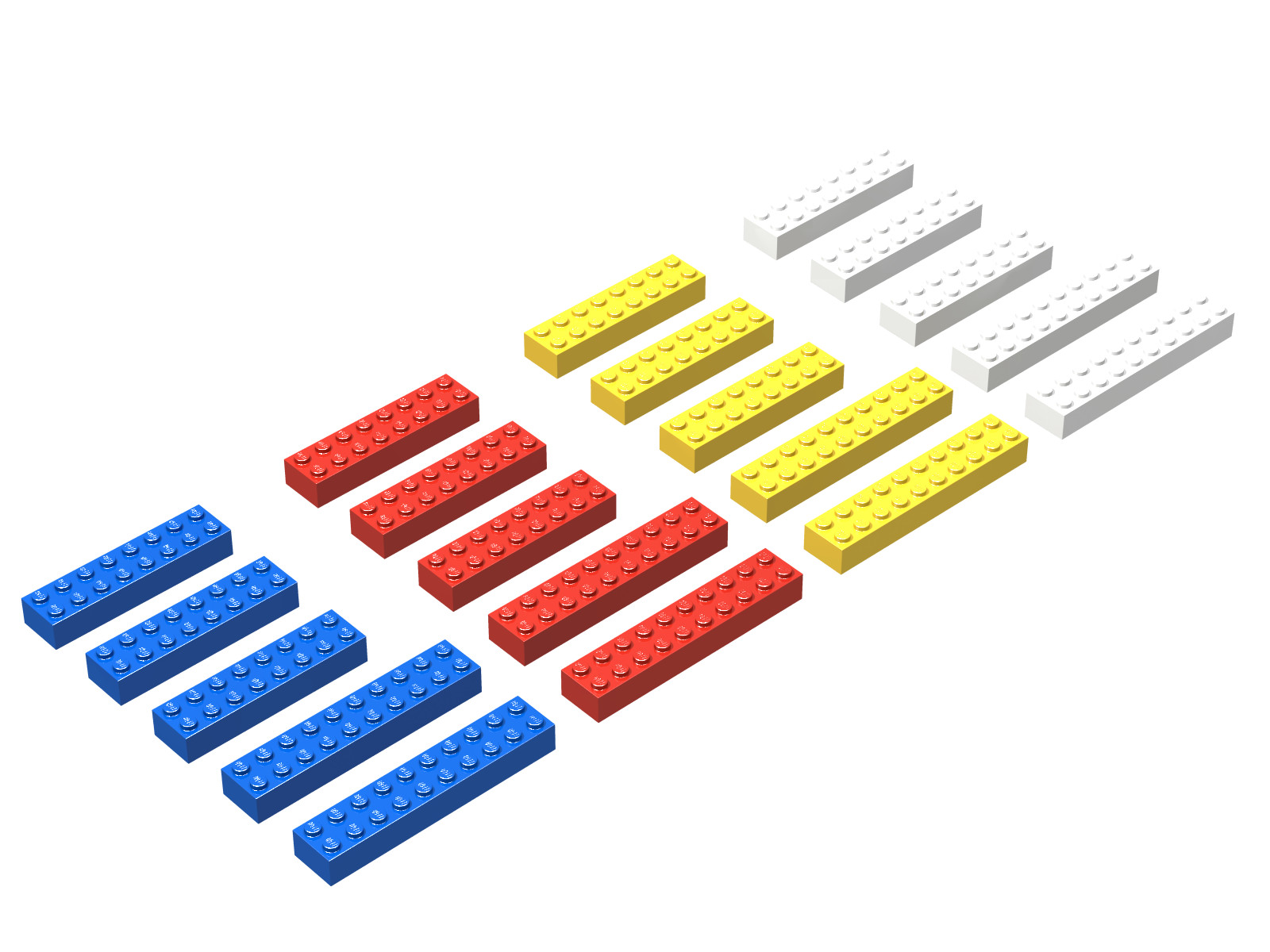 LEGO 2 x 8 & 2 x 10 Bricks (1215-2)