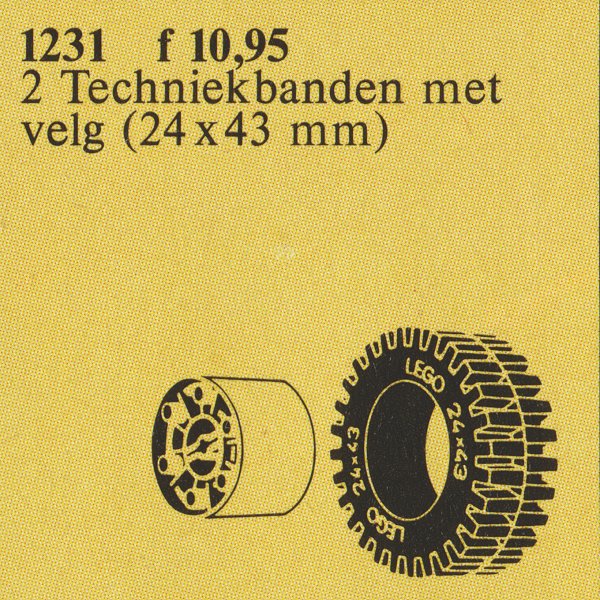 LEGO X-Large Tires & Hubs (1231)