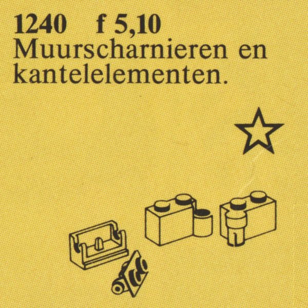 LEGO Hinges and Tilted Bearings, Light Gray (1240)