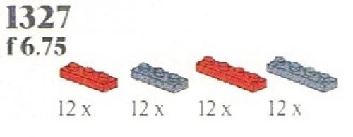 LEGO Red/Black Plates (1327)