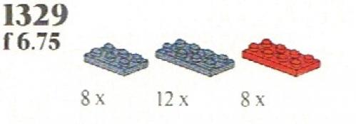 LEGO Red/Black Plates (1329)