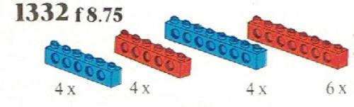 LEGO Red/Blue Beams (1332)