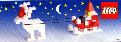 LEGO Santa on Sleigh with Reindeer (1628)