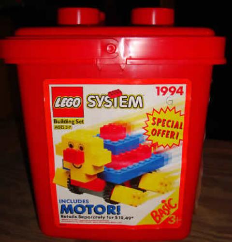 LEGO Turtle Bucket with Motor (1994)