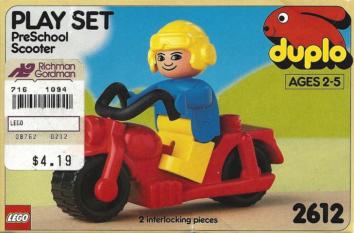 LEGO Motorbike & Rider (PreSchool Scooter) (2612)