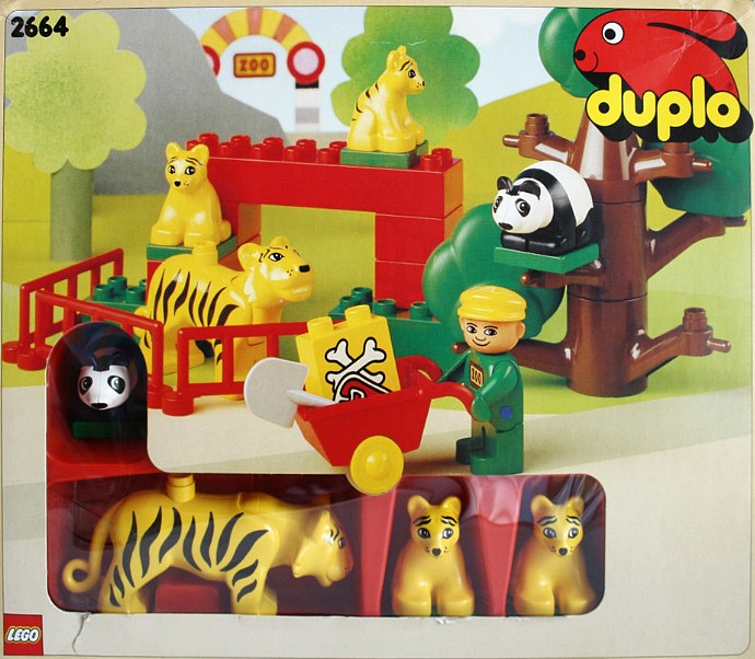 LEGO Tiger and Panda Family (Tiger Enclosure) (2664)