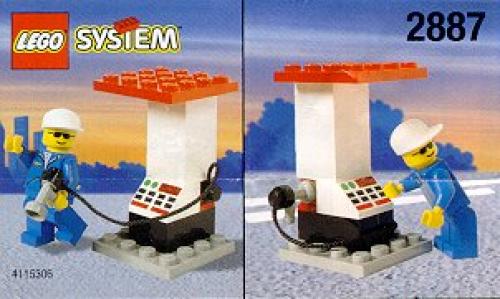 LEGO Petrol Station Attendant and Pump (2887)