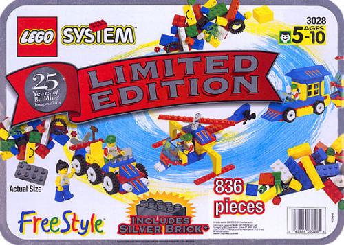 LEGO 25th Anniversary Silver Tub (3028)