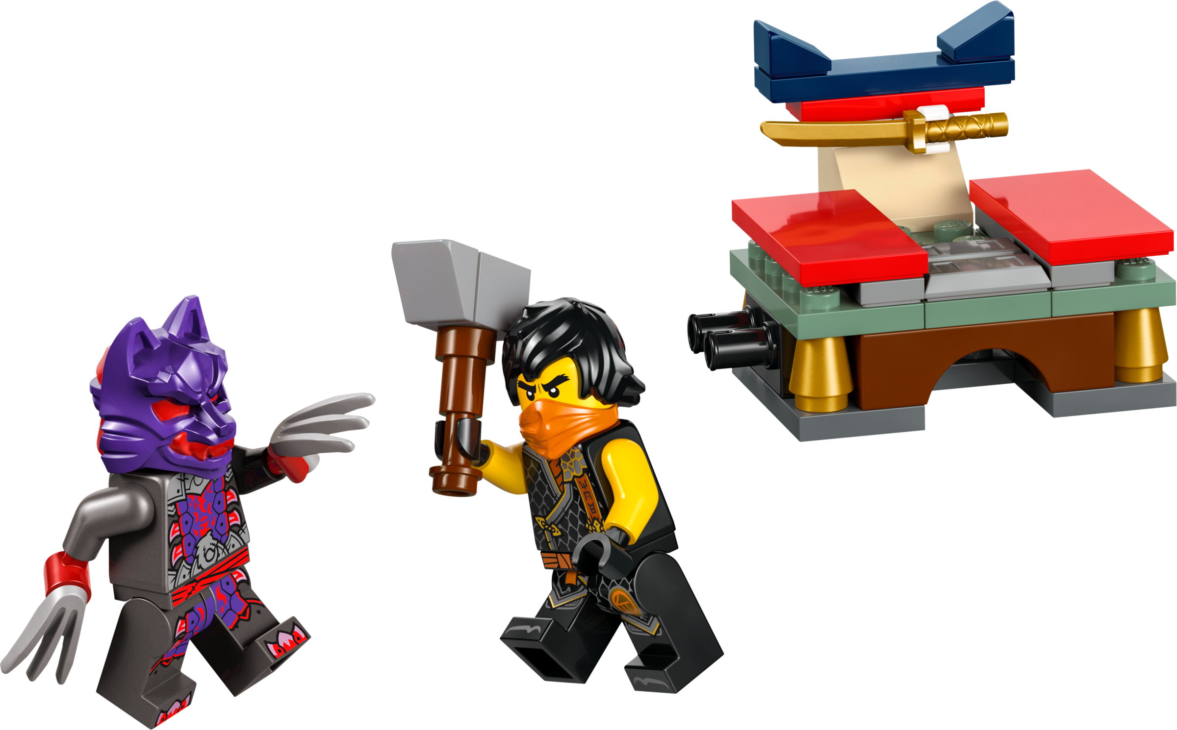 LEGO Campo de Entrenamiento del Torneo & Batalla en el Templo entre Kai y Rapton (30675)