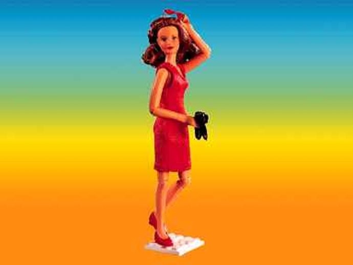 LEGO Ashley (aka Caroline in Red Dress) (3104)