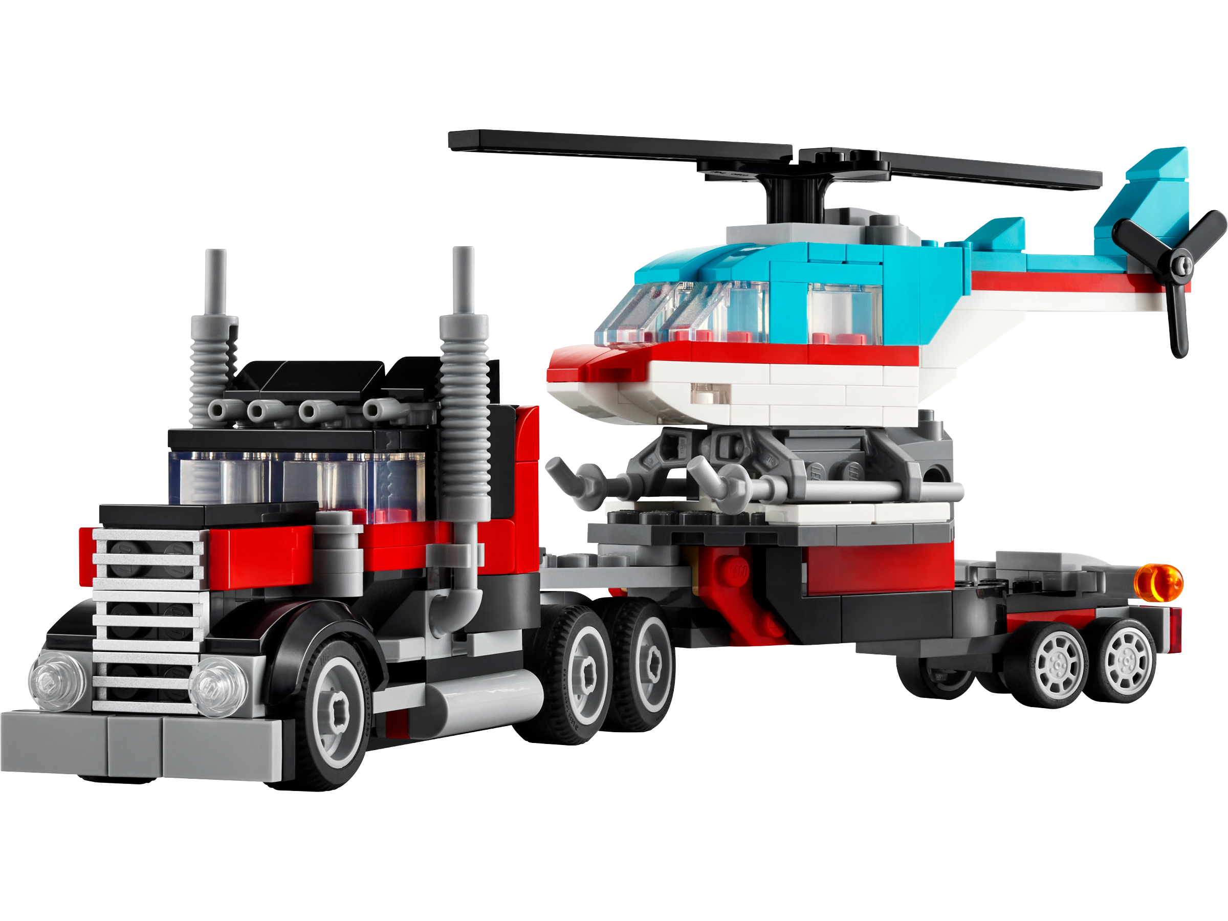 LEGO Camión Plataforma con Helicóptero (31146)