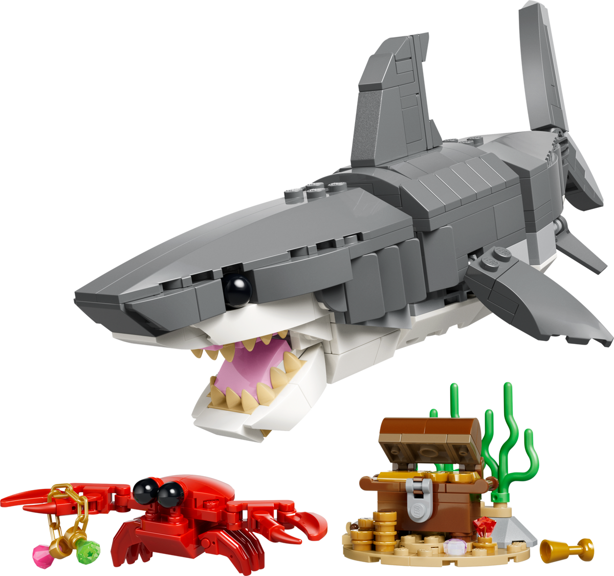 LEGO Feroz Tiburón con Cofre del Tesoro (31381)