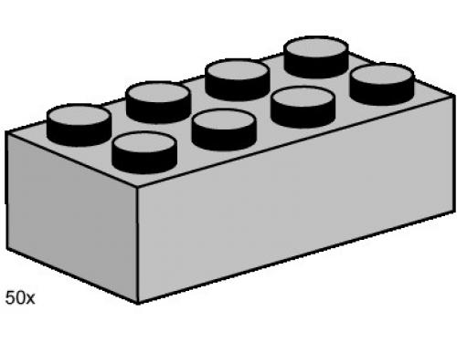 LEGO 2 x 4 Light Gray Bricks (3459)