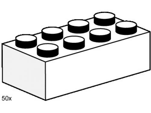 LEGO 2 x 4 White Bricks (3460)