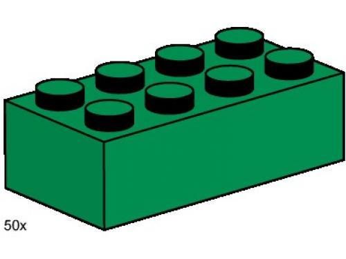 LEGO 2 x 4 Dark Green Bricks (3461)