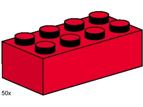 LEGO 2 x 4 Red Bricks (3462)