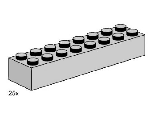 LEGO 2 x 8 Light Gray Bricks (3464)