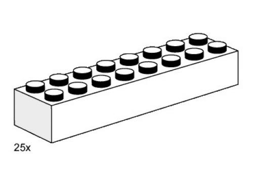 LEGO 2 x 8 White Bricks (3465)