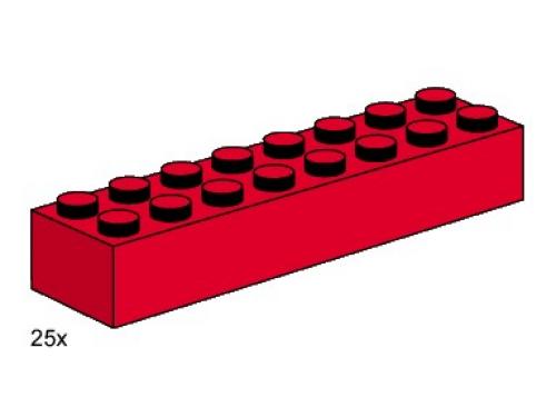 LEGO 2 x 8 Red Bricks (3467)