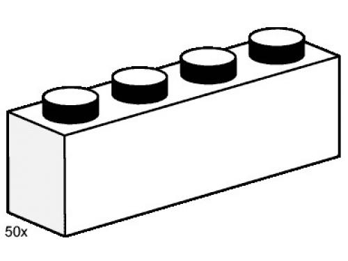 LEGO 1 x 4 White Bricks (3470)