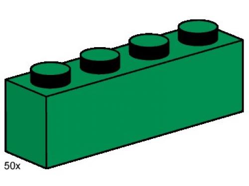 LEGO 1 x 4 Dark Green Bricks (3471)