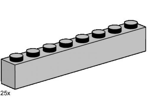 LEGO 1 x 8 Light Grey Bricks (3479)