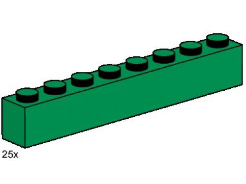 LEGO 1 x 8 Dark Green Bricks (3481)