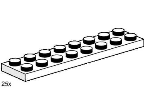 LEGO 2 x 8 White Plates (3490)