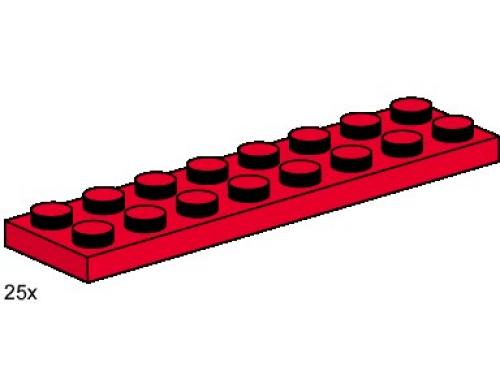 LEGO 2 x 8 Red Plates (3491)