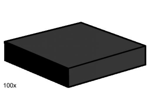 LEGO 2 x 2 Black Smooth Tiles (3492)