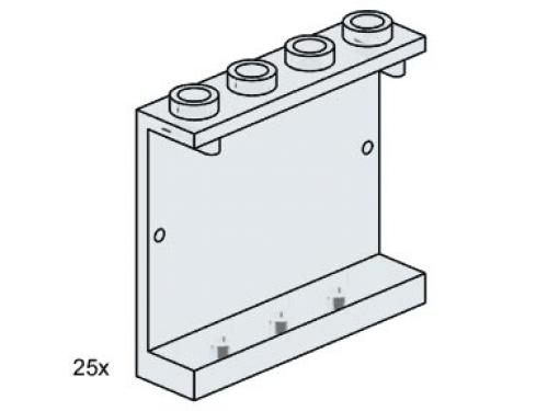 LEGO 1 x 4 x 3 Wall Element Clear (3507)