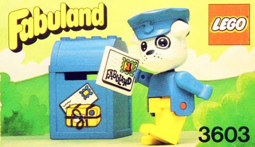 LEGO Boris Bulldog and Mailbox (3603)