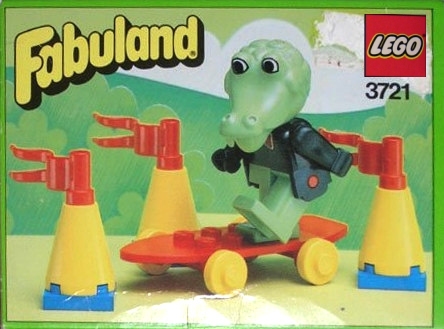 LEGO Clive Crocodile on Skateboard (3721)